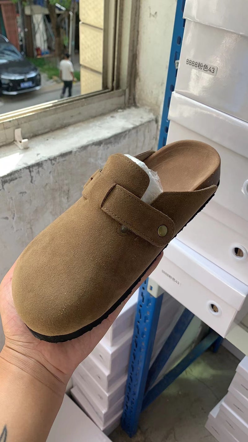 Great Wear, Baotou Platform Shoes Pure Original Sangpo Boken Slippers Womens Outer Wear Sandals Womens Shoes Smoke gray - Image 2