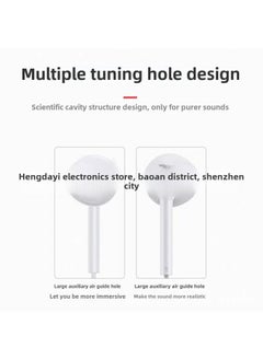 Generic Suitable For Android Apple Round Hole Socket In-ear Sports Subwoofer Headset Cord-Color:Pink   4D Stereo Official Standard  - Image 4