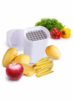 French Fry Cutter for Deep Fryer Air Fryer Potato Fries Cutter Natural Cut French Fry Cutter Rapid Slicer Vegetable Dicer Potato Tool Food Dicer Veggie Dicer Chopper Veg Chopper