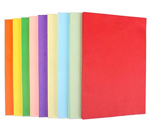 OFIXO 20pc 150Gsm Color Card Printing Papers/Art and Craft paper A4 Sheets Double Sided Colored Origami Folding Wish Paper DIY Craft Smooth Finish Home, School, - Image 2