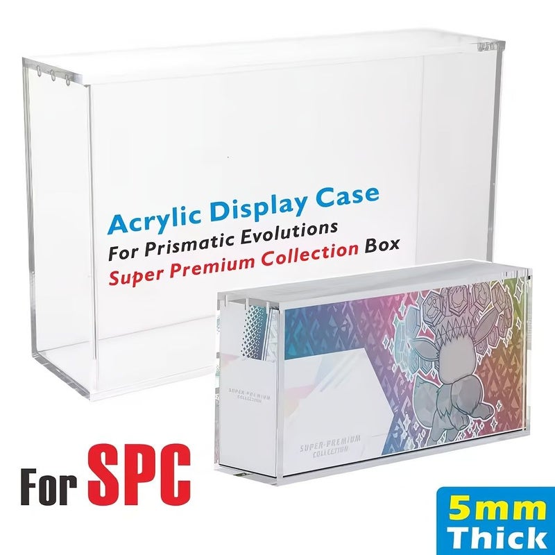 Acrylic Display Case Compatible With Prism Evolution Upc New Packaging Stackable 8 And 5mm Thick Collector Protection Cover With Magnetic Lid Featuring A New Peel Off Film And Anti Damage Shipping Design - Image 1