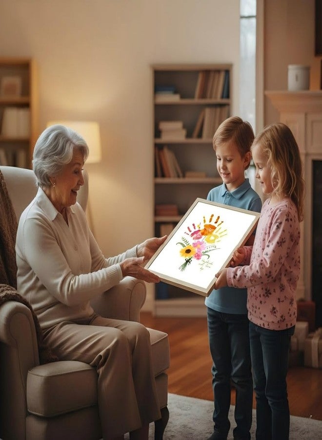 Physkoa Handprint Flower Kit with Frame - Gifts for Mom Grandma at Mother’s Day, Grandparents Day, Christmas, Birthdays, Baby Showers - DIY Family Keepsake Craft - Image 5