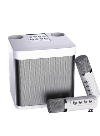 Mini Karaoke Machine for Adults & Kids - Portable Bluetooth Karaoke Speaker for TV, 2 Wireless Microphones, PA Speaker System for Indoor/Outdoor Parties, Family Singing (Off White) - pzsku/Z7CD17F35BE4D3A1AEE49Z/45/_/1736167462/ea82df5d-69fa-42c4-b807-68eef5134068