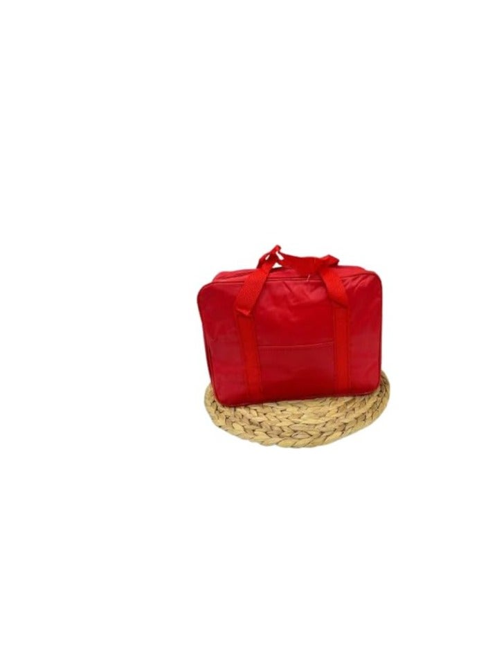 Small Thermal Lunch Bag - Perfect for School, Club, Work Available in Several Colors Mk (Red)  - Image 1