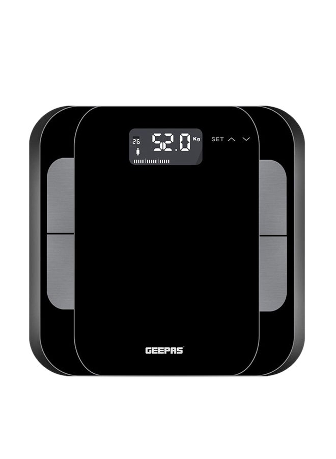 GEEPAS Body Fat Bathroom Scale Smart High Accuracy Digital Weighing Scales For Body Weight Muscle Mass, Body Hydration, Water And Bone Mass - Image 1
