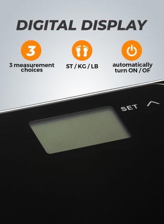 Digital Smart Body Fat Bathroom Scale - GBS46506UK, High Accuracy Digital Weighing Scales for Body Weight, BMI Visceral Body Fat Rating, Muscle Mass, Body Hydration, Water & Bone Mass - view 2