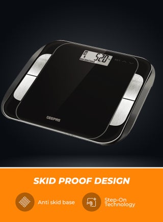 Digital Smart Body Fat Bathroom Scale - GBS46506UK, High Accuracy Digital Weighing Scales for Body Weight, BMI Visceral Body Fat Rating, Muscle Mass, Body Hydration, Water & Bone Mass - view 4