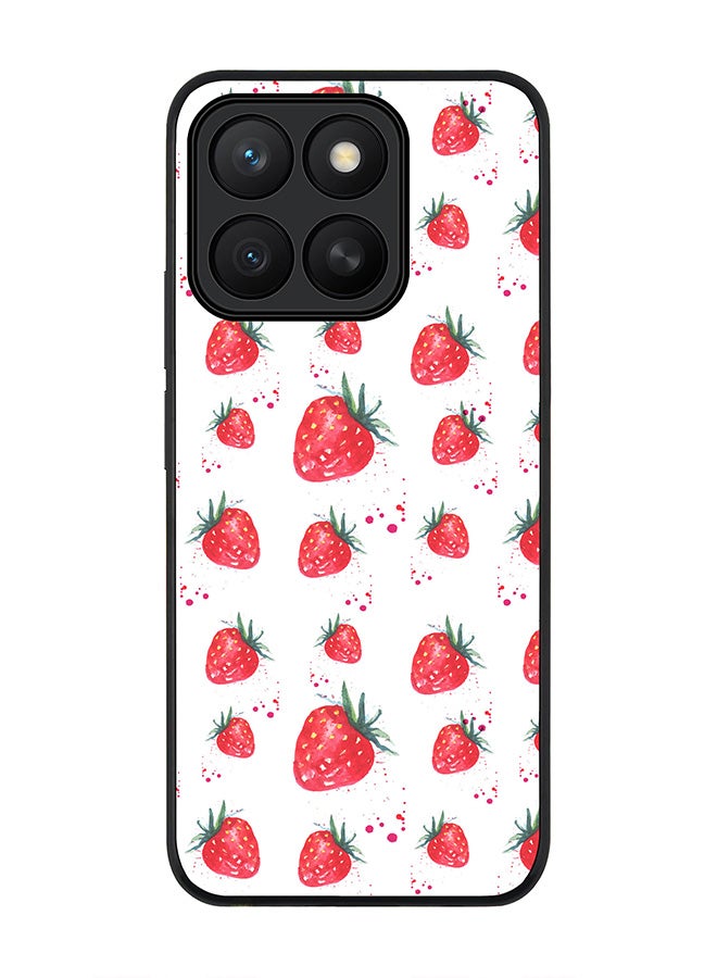 Stylizedd For Honor X8c Case,Slim fit Camera Protection, Shockproof Thin Phone cover  - Dripping Strawberries