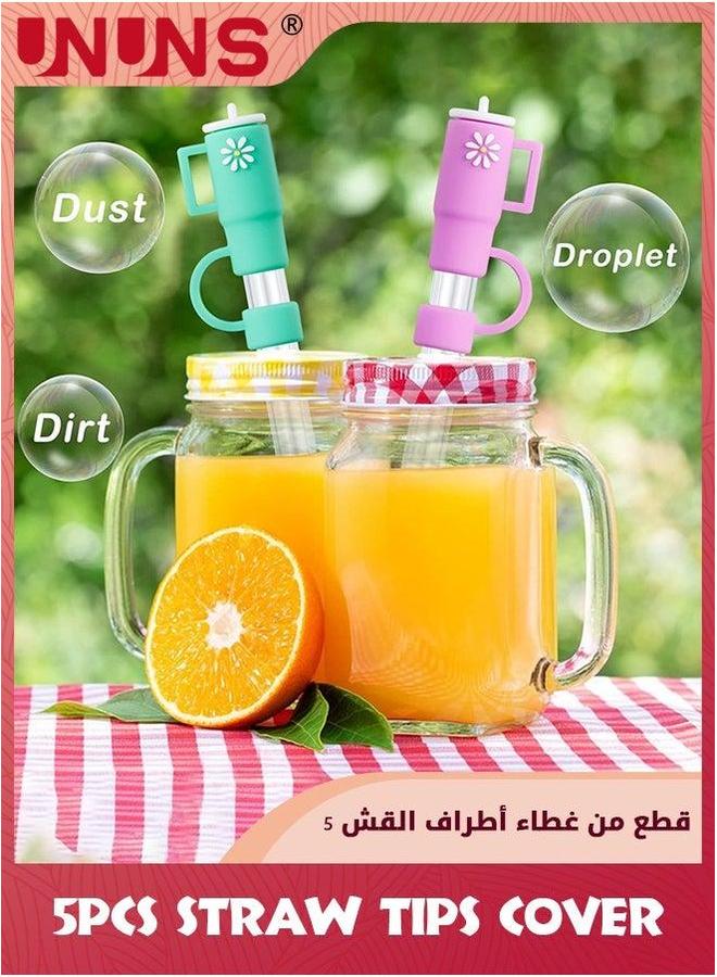 UNUNS Straw Tips Cover,25PCS Cover Cap For Stanley Cup,10mm Drinking Tip Covers Cups Accessories - Image 2