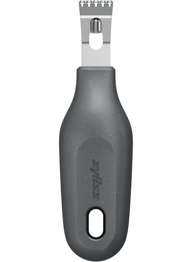 Zyliss 2 in 1 Zester, Citrus Grater/Zester with Coarse and Fine Zests, Sustainable Wheat Straw Handle/Stainless Steel, Dishwasher Safe - Image 1