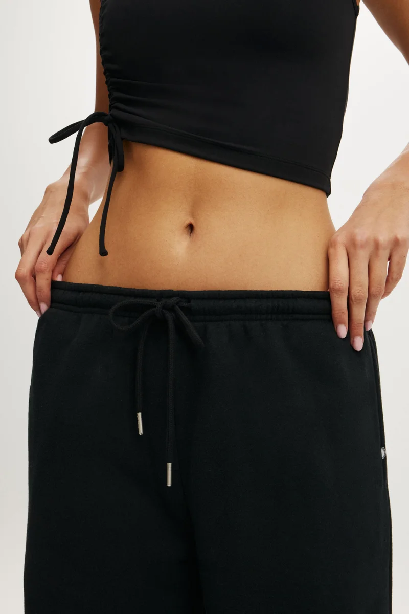 Cotton On  Plush Tie Waist Wide Leg Sweatpant for Women | Best Price UAE