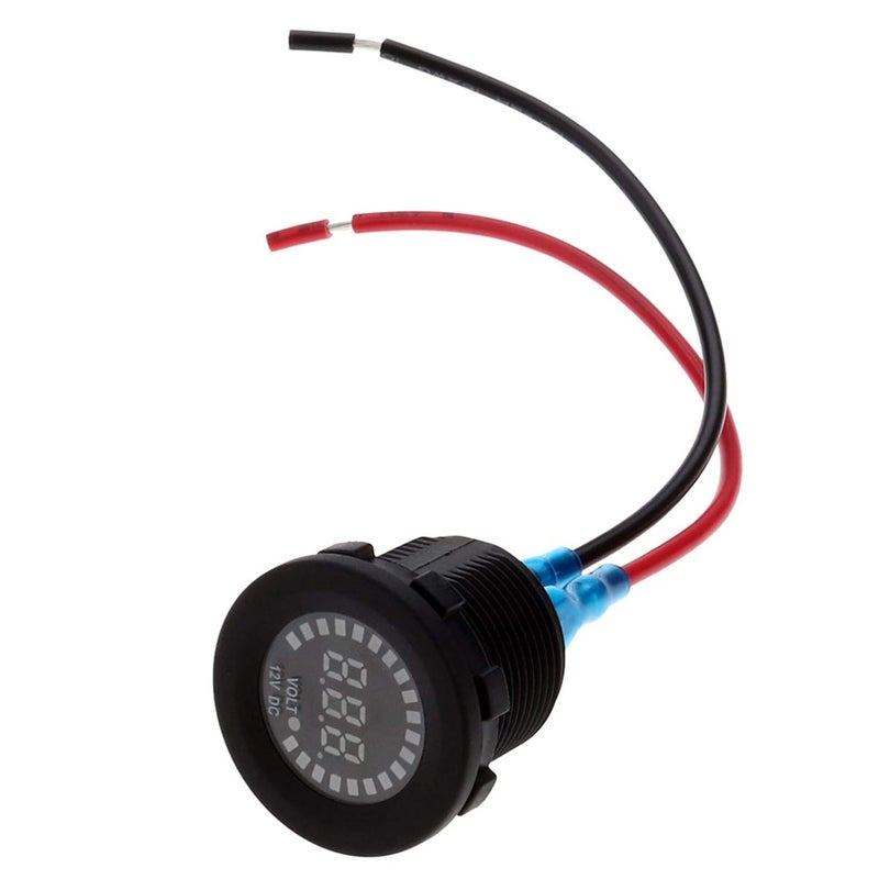Mini Digital Voltmeter 12v LED Display Voltage Meter For Car Motorcycle - Image 3