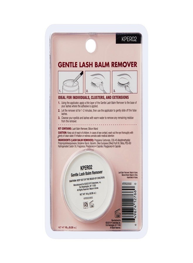 i.Envy i-ENVY Lash Remover Balm, Eyelash Glue & Bond Cleanser for Fake Lash Clusters, Individuals & Extensions, Gentle Nourishing Peach-Infused Formula with Silicone Applicator, For Sensitive Skin & Eyes - Image 5