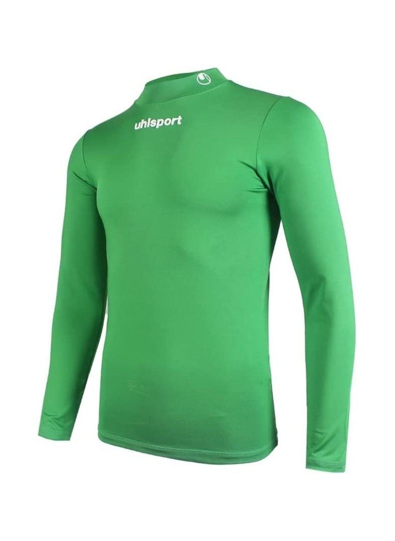 UHLSPORT - uhlsport Men's Tight T-Shirt, Dry tech base For sports training Long round neck Very light elastic fabric Long sleeves - Image 1