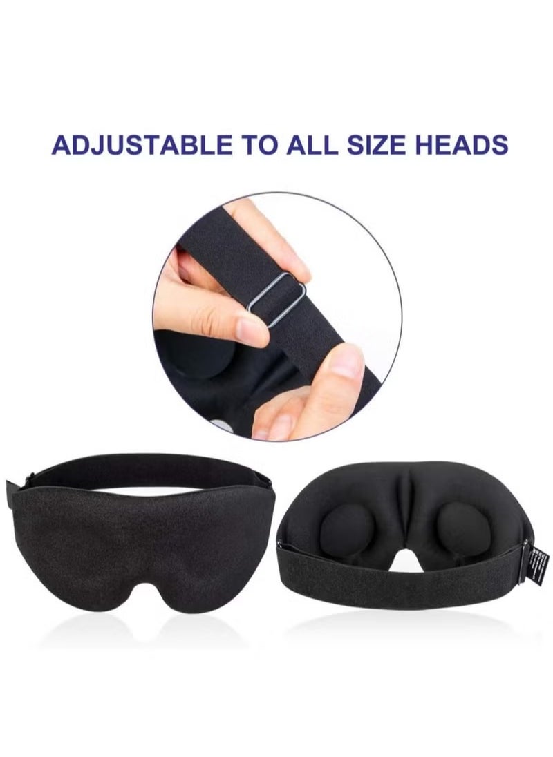 Generic - Sleep Mask for Men Women,3D Contoured Cup Sleeping Mask,Soft Breathable Blackout Blindfold,Travel Eye Cover,Night Sleep Cover with Adjustable Buckle for Side Sleeper Yoga Nap - Image 1