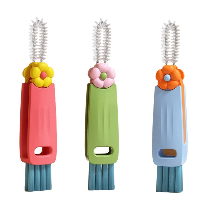 Gmleey 3 Pack Cup Lid Cleaning Brush Water Bottle Cleaner Brush Bottle Brush Cleaner for Stanley Owala Cup Bottle Cleaner Brush for Tumbler Kitchen Bottle Mug - Image 3