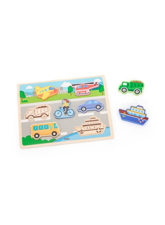 Viga Chunky Puzzle - Transportation - Image 2