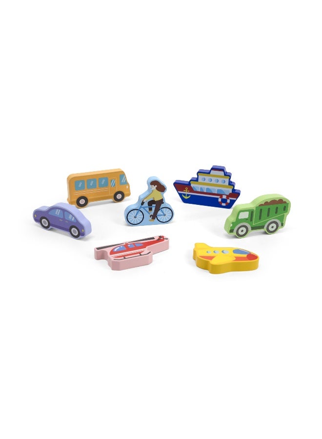 Viga Chunky Puzzle - Transportation - Image 3