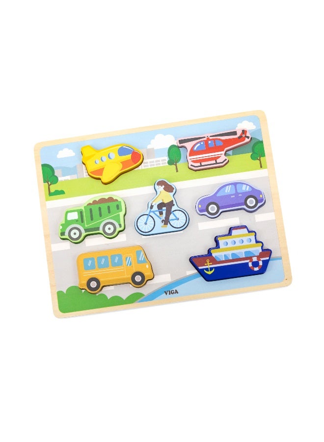 Viga Chunky Puzzle - Transportation - Image 1