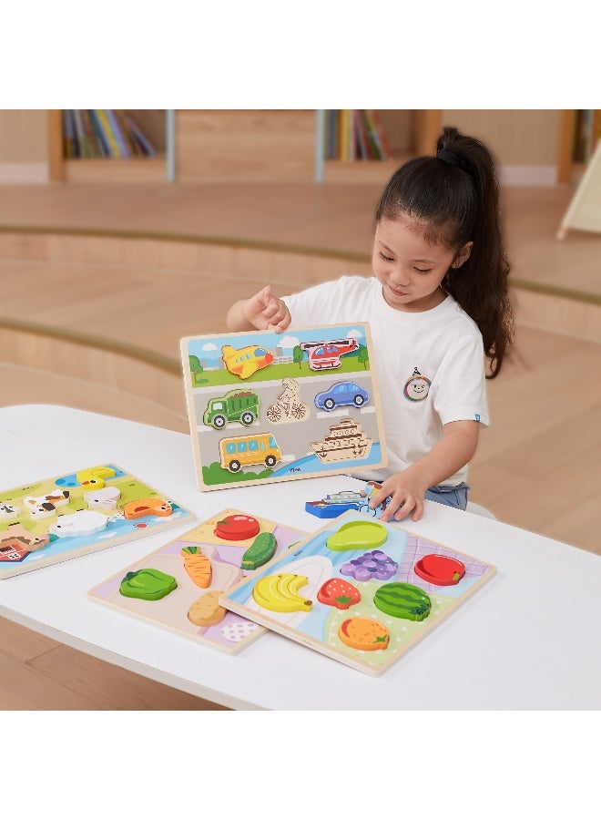 Viga Chunky Puzzle - Transportation - Image 5