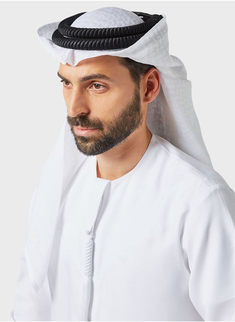 بيت الكندورة عقال كلاسيكي بشراشيب  - Image 4