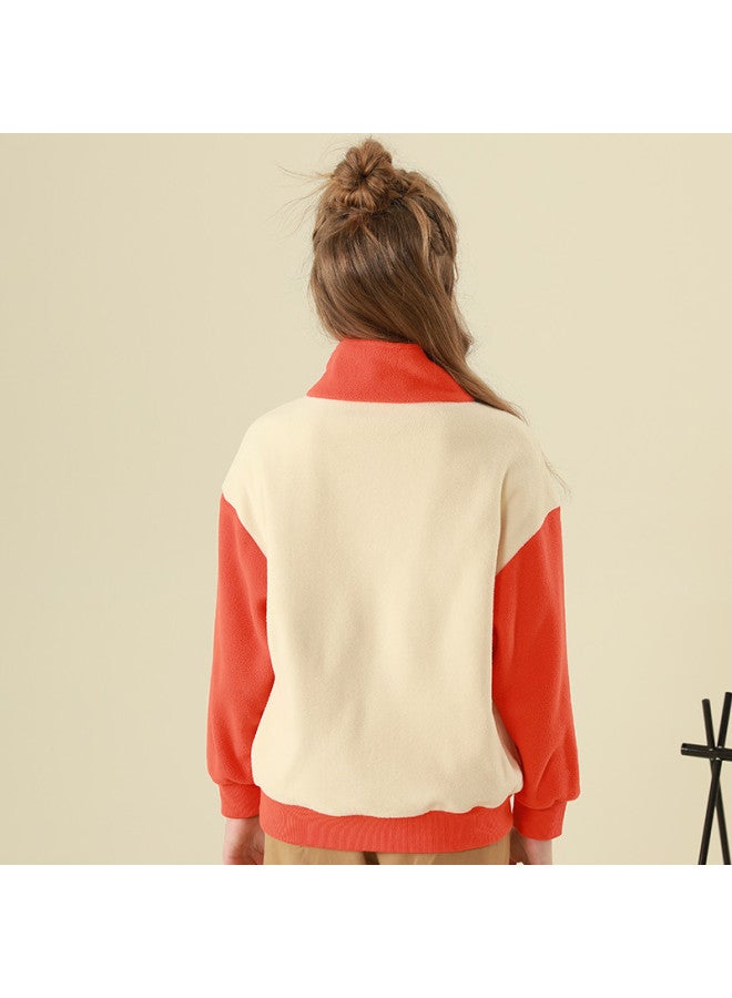 مكد تي شيرت خارجي دافئ من الف fleece للرجال والنساء والأطفال الأكبر سناً، سترة fleece سميكة غير رسمية للخريف/الشتاء - Image 4