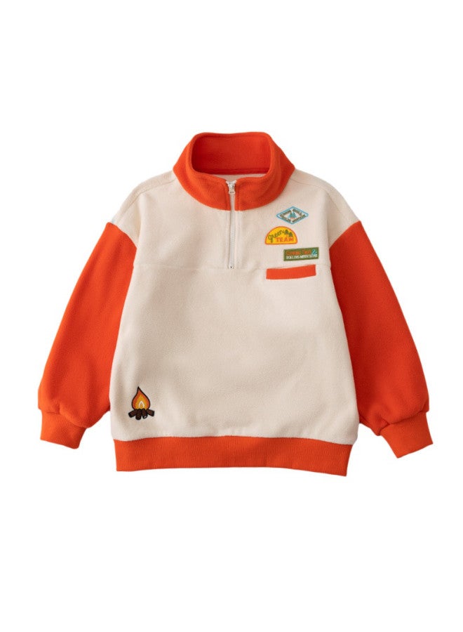 مكد تي شيرت خارجي دافئ من الف fleece للرجال والنساء والأطفال الأكبر سناً، سترة fleece سميكة غير رسمية للخريف/الشتاء - Image 5