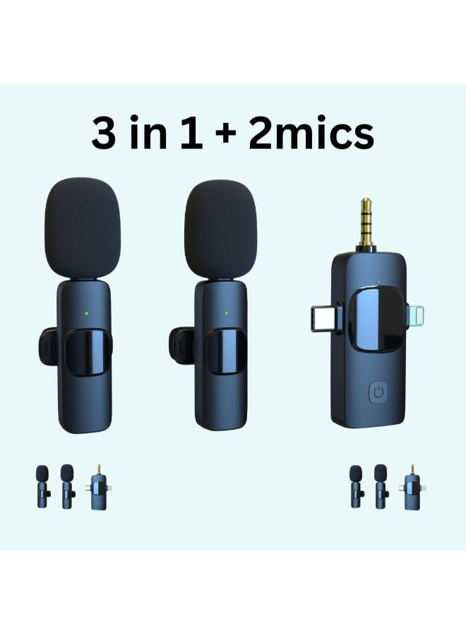 NORMELLE Wireless Lavalier Microphone for Type-C Phones – Crystal Clear Audio, Noise Reduction Lapel Mic, Auto Sync, Plug & Play Vlogging, Interviews, YouTube Setup, Mini Clip-on Microphone for Content Creators - Image 3