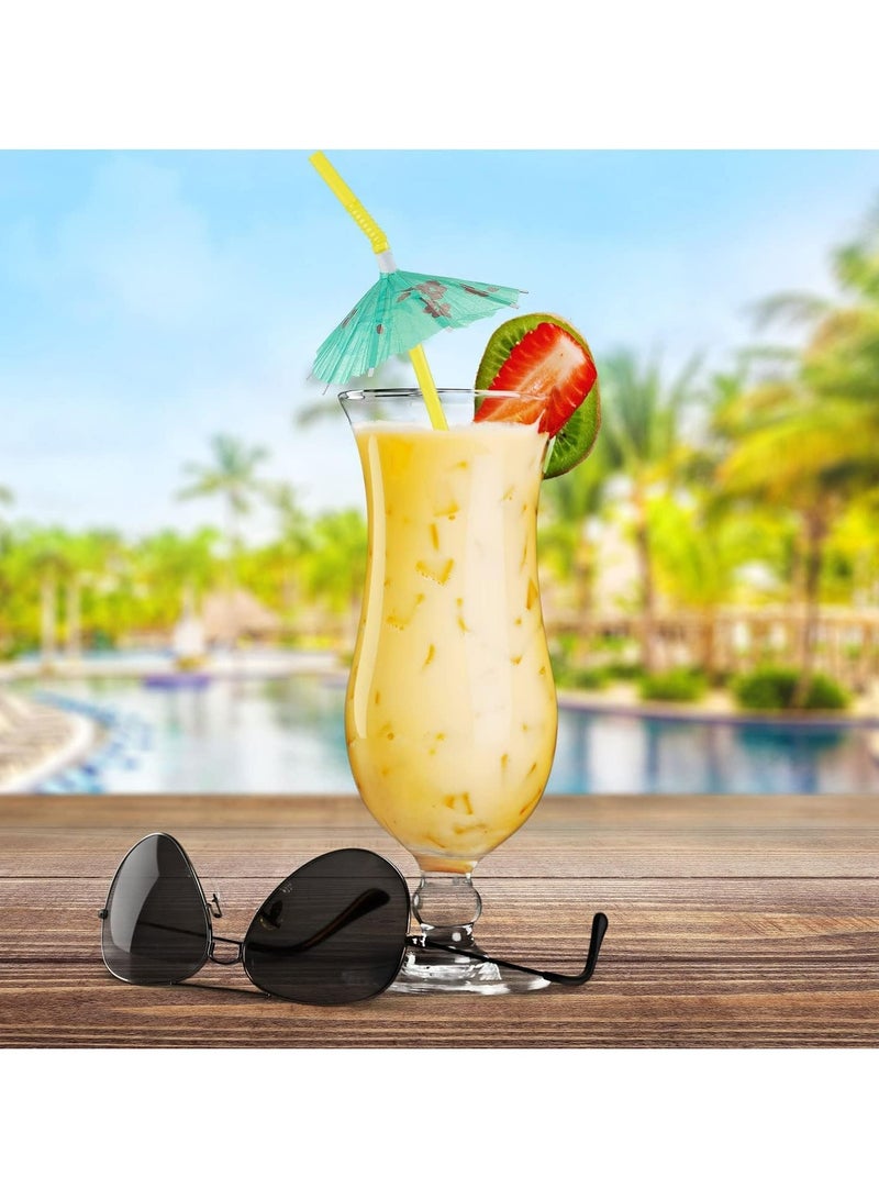 Loquat 100PCS Colourful Umbrella Drinking Straws, Premium Parasol Bendable Party Straws，Birthday Party Decorations Supplies for Drinkware - Image 3
