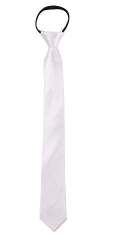 GUCHOL Boys Bow Tie Pocket Square Necktie - 3 Piece Set for Kids with Wedding Praty (White, 1-6 Year) - Image 2