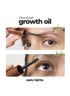 Ruby's Organics Eyelash & Eyebrow Growth Oil For Overnight Use, Organic & Natural, Infused With Rosemary, Bhringraj & Castor Oil, Nourishes & Promotes Hair Growth, Repairs Hair Follicles, Cruelty-Free, 6Ml  - Image 4