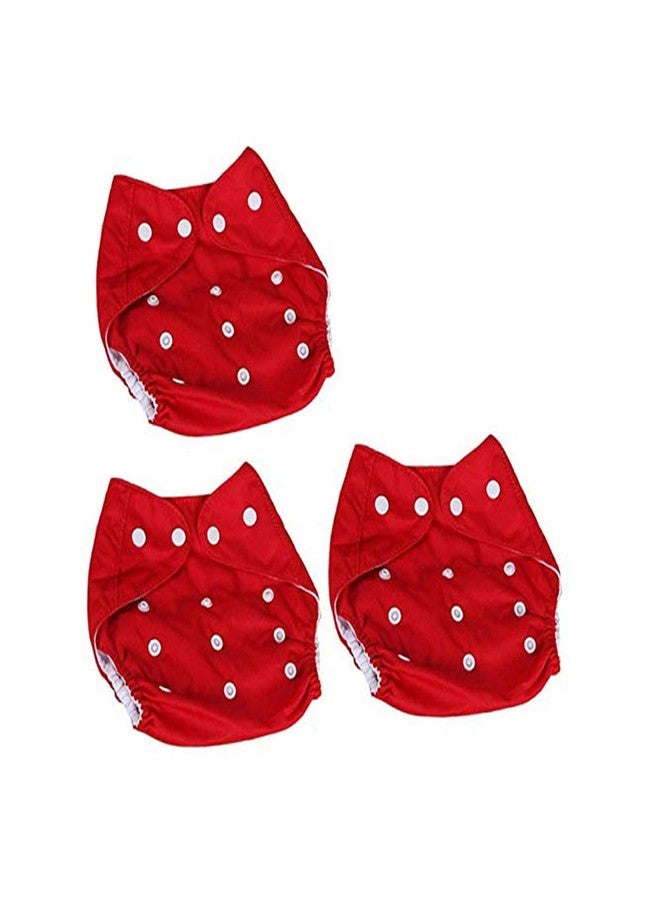 Crawl'in (Set of 3) Kids Diapers/Baby Cloth Diaper Reusable Nappies, Washable, Adjustable Size Nappy/Langot/Training Pants- Without Inserts(Yellow, Winter) (Colour May Vary/Assorted Colours) - Image 1