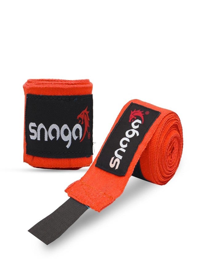 Snaga Mexican Style Boxing Hand Wraps, Hand & Wrist Support for Men Women Under Mitts Straps, Muay Thai MMA Kickboxing Martial Arts, Speed Bag Punching Training (4.5 Meter) - Image 2