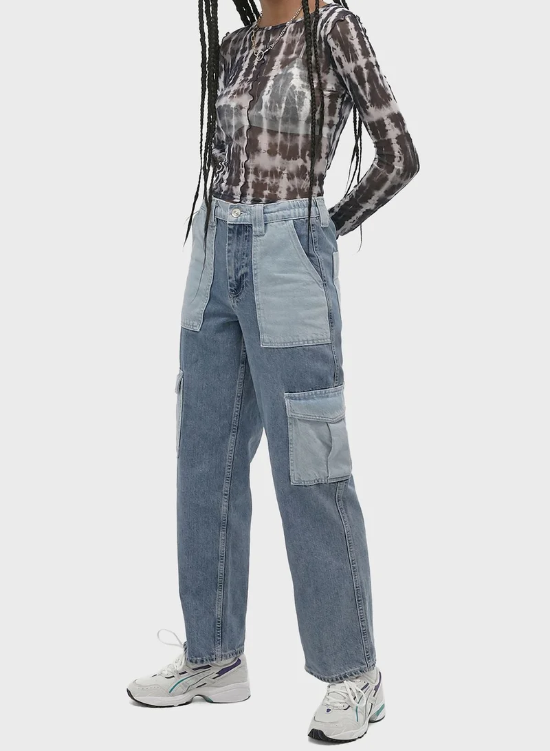 URBAN OUTFITTERS Tie Dye Mesh Top