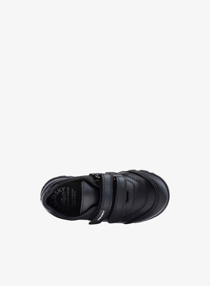 Pablosky Boys' Panelled School Shoes with Hook and Loop Closure - 354710 - Image 5