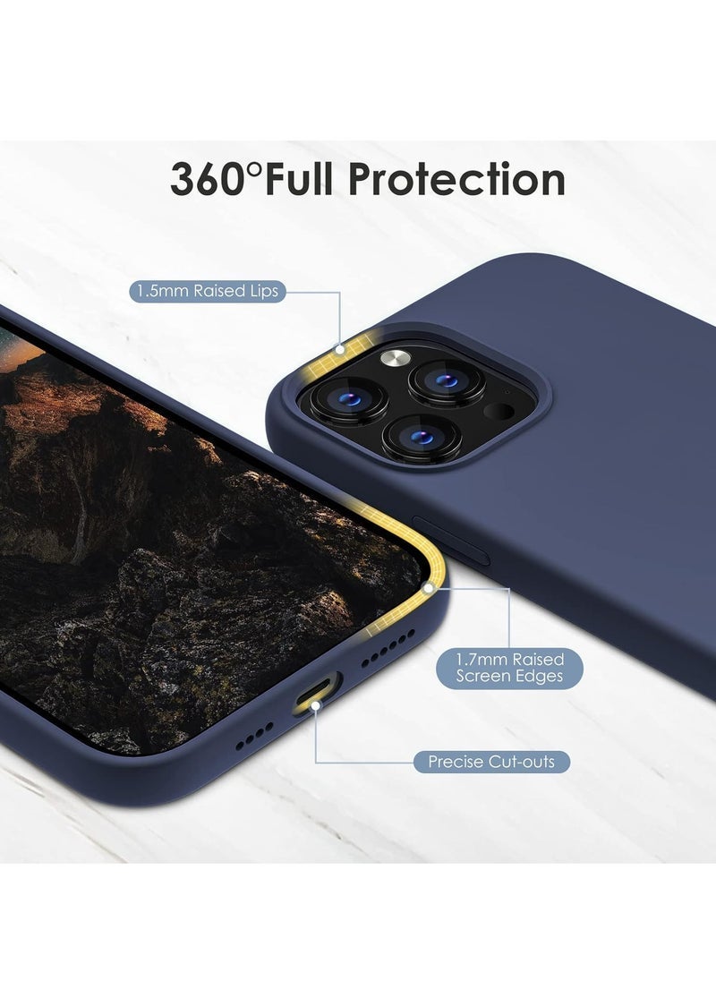 Raxoom Slim Fit iPhone 13 Pro Max Case Skin â€“ Soft Liquid Silicone Exterior with Sturdy Hard Frame â€“ Shockproof & Anti-Scratch Cover with Microfiber Lining for Screen and Lens Protection â€“ Full Body 6.7-Inch Protection Case for iPhone 13 Pro Max - Image 2