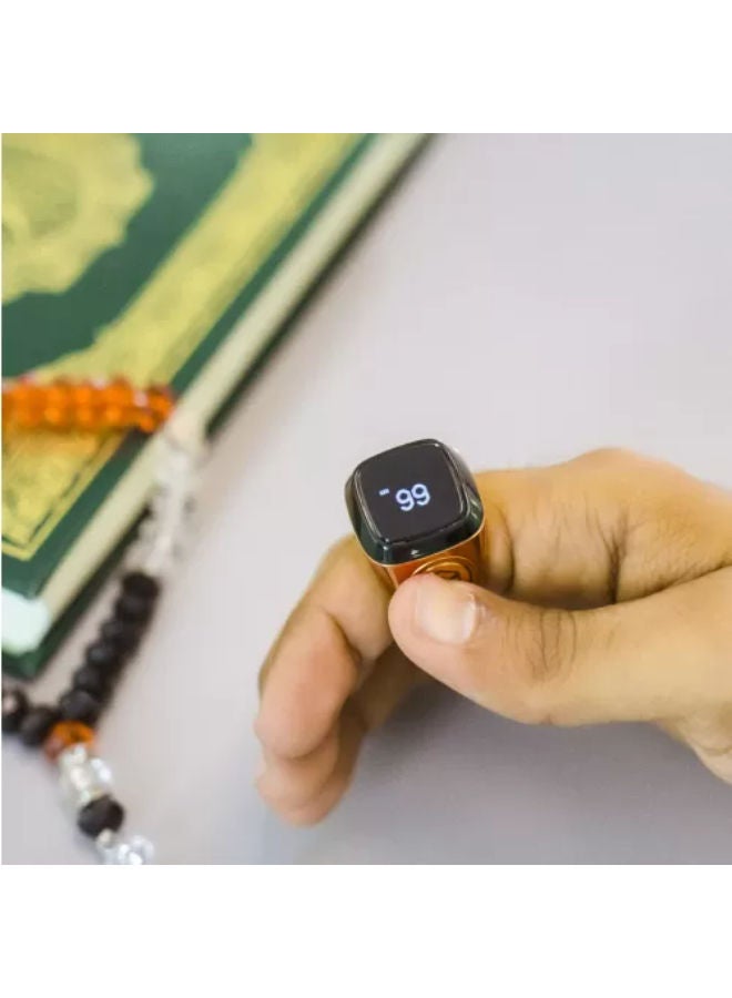 iQIBLA Smart Tasbih Zikr Aluminium Ring - Rose Gold - 18mm  - Image 3