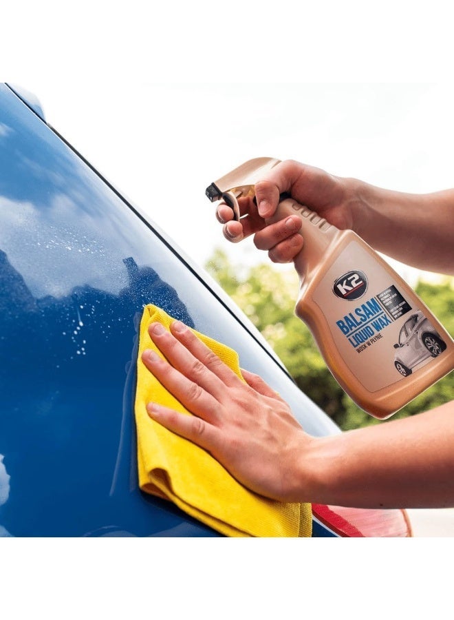 K2 Balsam Liquid Wax Spray 700ml Quick Car Wax, Spray Wax Polish, High Gloss Paint Protection, Instant Shine, Water Repellent Car Wax, Easy Spray and Wipe Formula for Cars, SUVs, Motorcycles and Painted Surfaces - Image 4