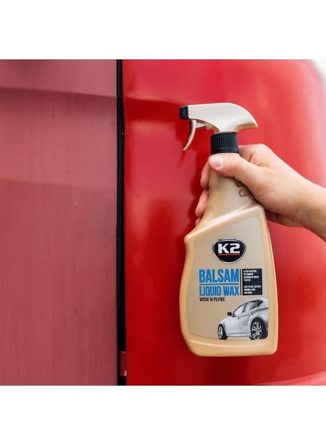 K2 Balsam Liquid Wax Spray 700ml Quick Car Wax, Spray Wax Polish, High Gloss Paint Protection, Instant Shine, Water Repellent Car Wax, Easy Spray and Wipe Formula for Cars, SUVs, Motorcycles and Painted Surfaces - Image 5