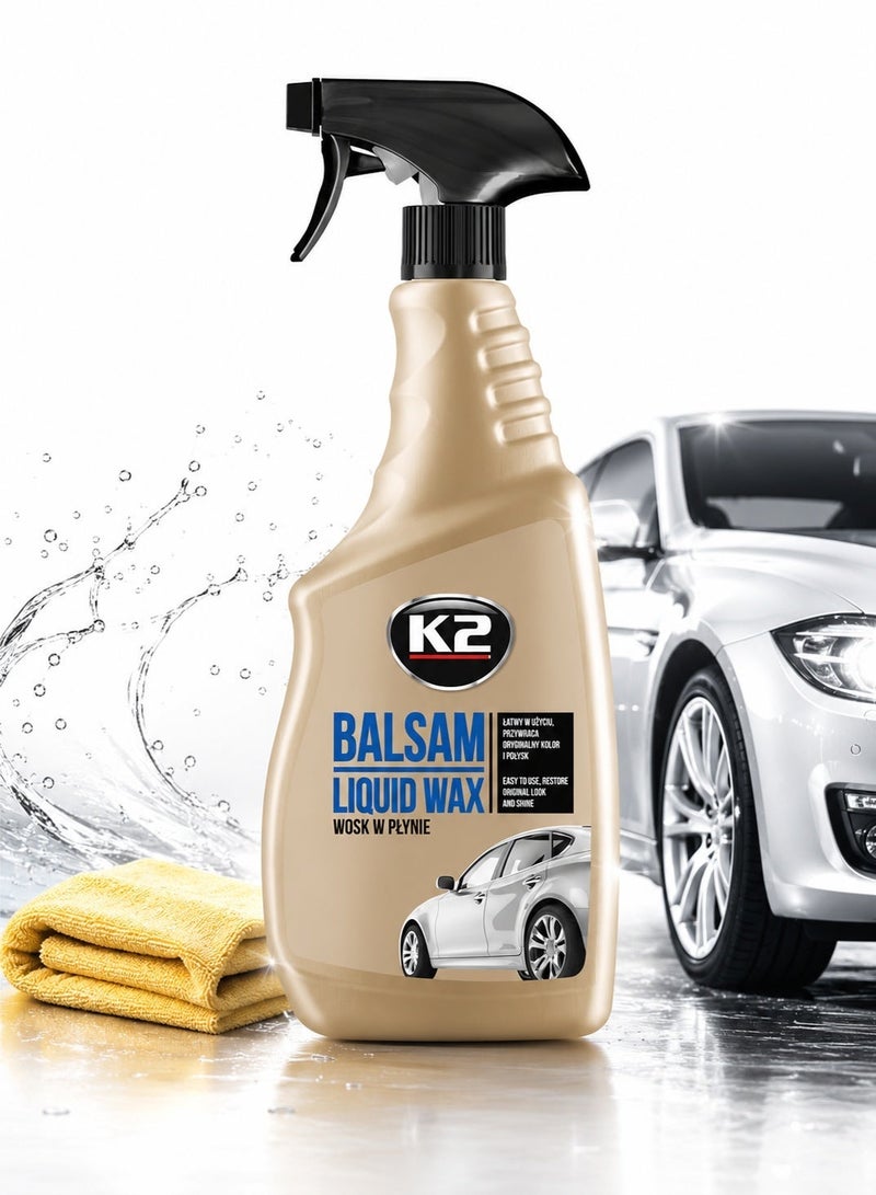 K2 Balsam Liquid Wax Spray 700ml Quick Car Wax, Spray Wax Polish, High Gloss Paint Protection, Instant Shine, Water Repellent Car Wax, Easy Spray and Wipe Formula for Cars, SUVs, Motorcycles and Painted Surfaces - Image 3