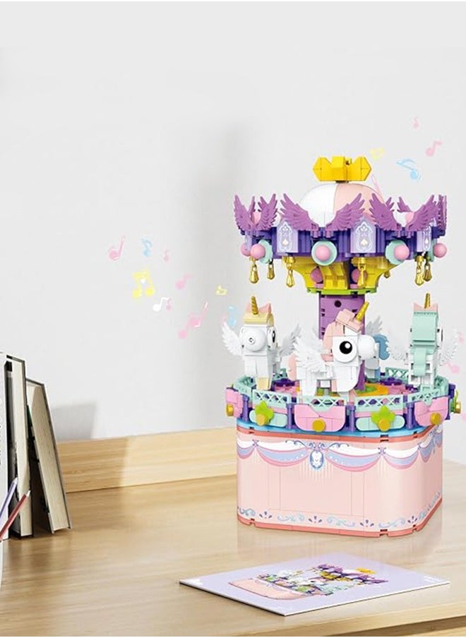 Music Box Building Toys, 874-Pcs Assemble Building Block DIY Educational Toys Set– Gift for Kids 3+ Years and Adults  - Image 4