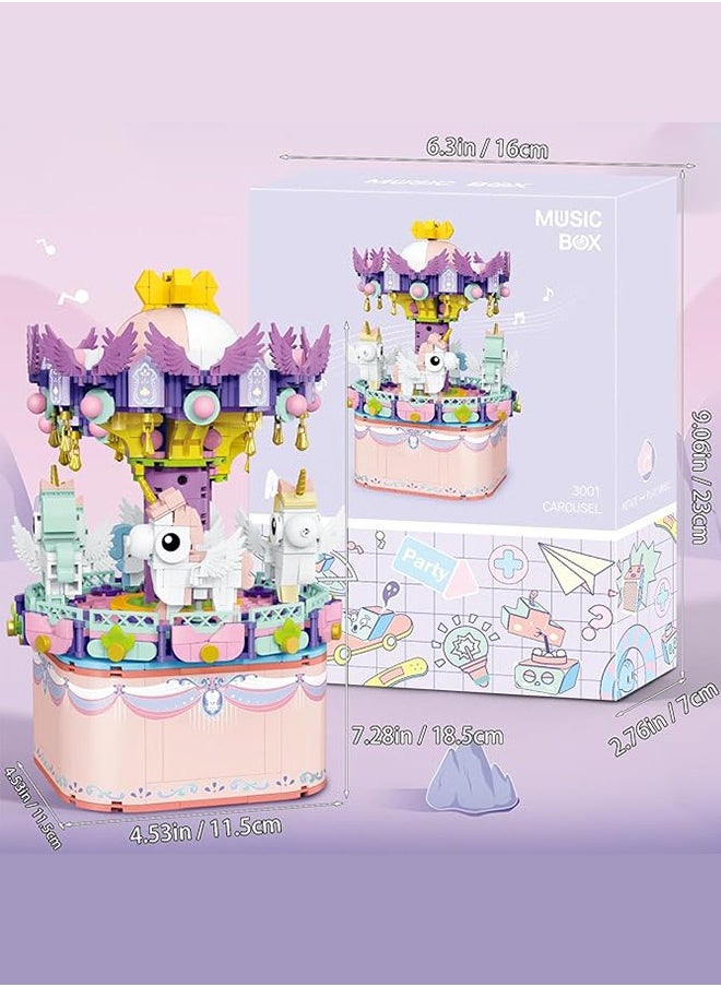 Music Box Building Toys, 874-Pcs Assemble Building Block DIY Educational Toys Set– Gift for Kids 3+ Years and Adults  - Image 5