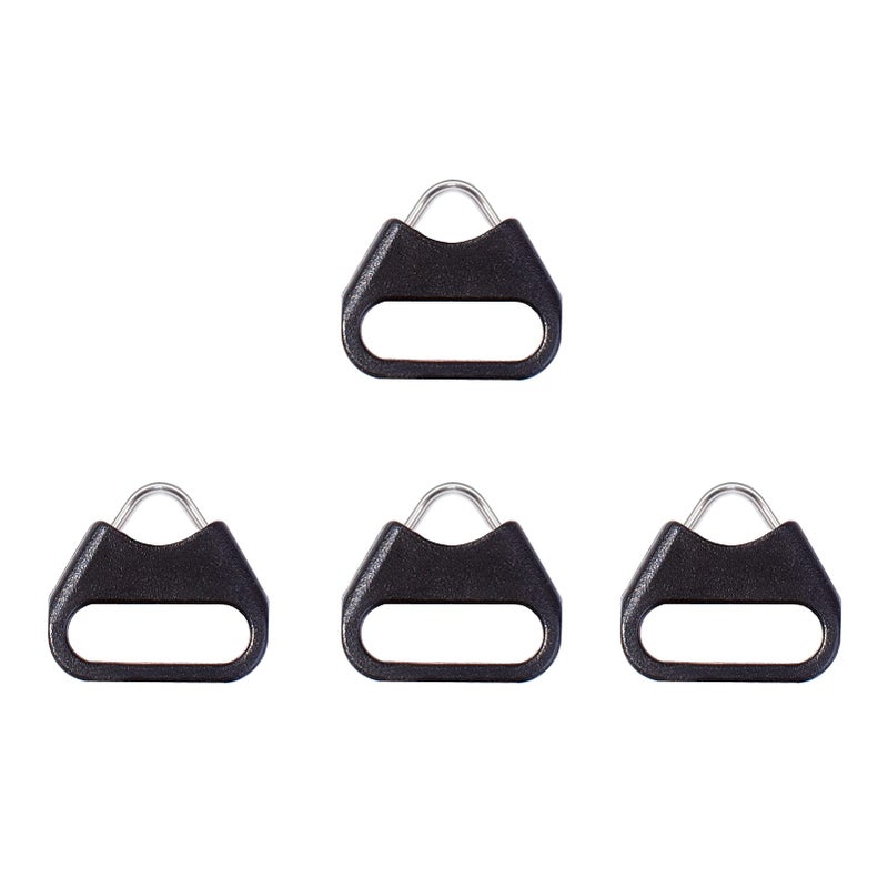VKO Lug Ring Camera Strap Triangle Split Ring Hook + Plastic Cap for SLR D-SLR Rangefinder Mirrorless Camera W/Round Eyelet 12mm(2 Pair) - Image 1