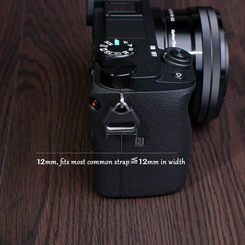 VKO Lug Ring Camera Strap Triangle Split Ring Hook + Plastic Cap for SLR D-SLR Rangefinder Mirrorless Camera W/Round Eyelet 12mm(2 Pair) - Image 4
