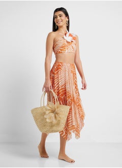 ELLA Bikini With 3D Shoulder Floral & Beach Skirt  - Image 1