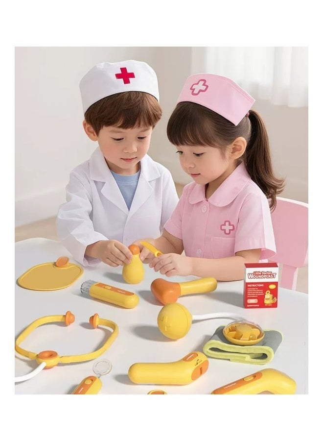 15PCS Doctor Kit for Kids Pretend Play Educational Doctor Toys, Medical Kit with Stethoscope, Doctor Playsets - Image 1