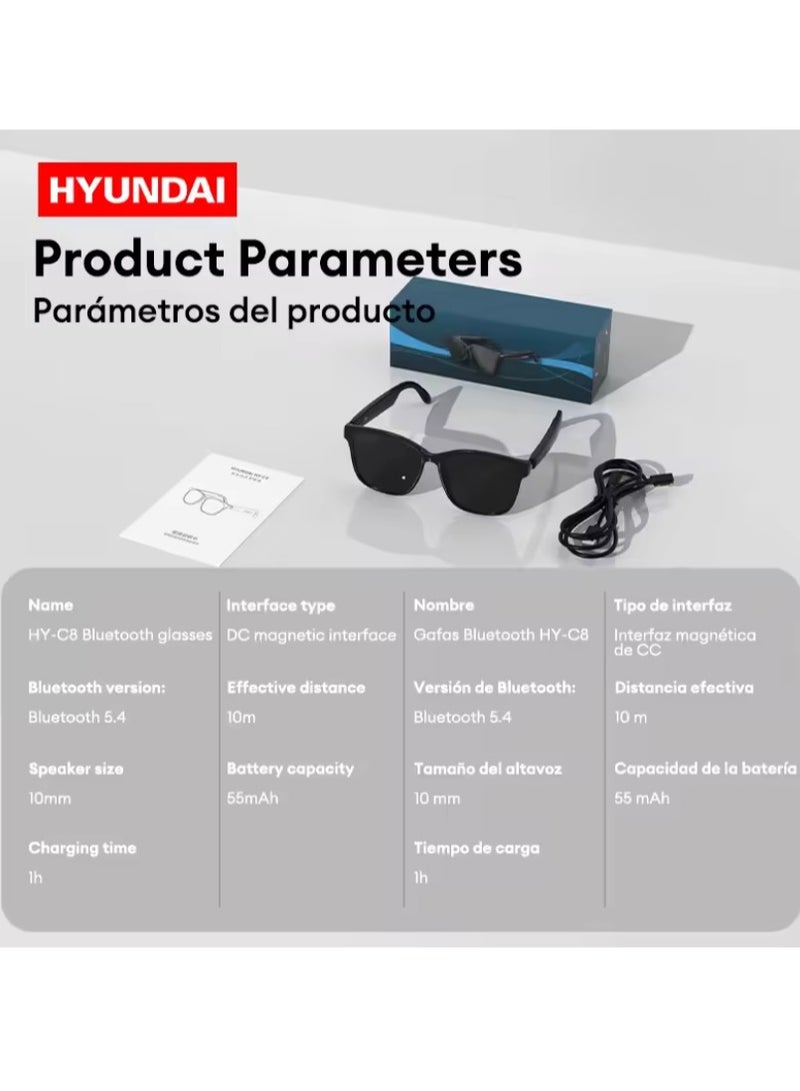 HYUNDAI AI Intelligent Bluetooth Real-time Translation Subtitles Super Glasses Multi-language Simultaneous Translation  - Image 2