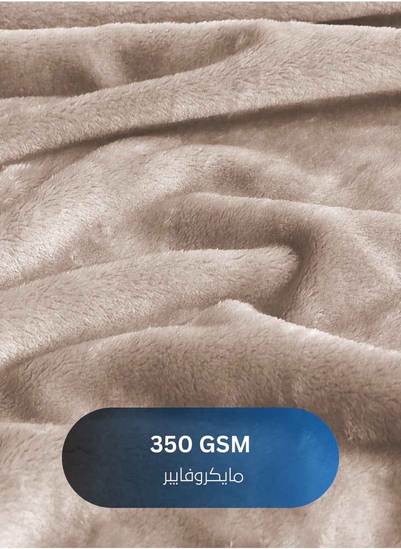 Master Home Textile Lightweight Velvet Blanket, Mora Series, 350GSM, Double Size 260 x 240 cm, Extra Soft All Season Fleece Blanket, Bed And Sofa Blanket  - Image 2