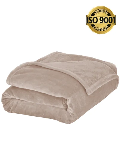 Master Home Textile Lightweight Velvet Blanket, Mora Series, 350GSM, Double Size 260 x 240 cm, Extra Soft All Season Fleece Blanket, Bed And Sofa Blanket