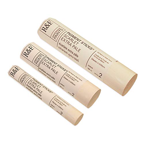 R&F Handmade Paints - Professional Oil Pigment Stick, Scarlet Extra Pale, 38 ml - Image 3